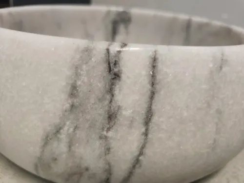 Grey Marble Marmor Waschbecken Detail