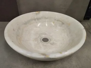 waschbecken - Transluzentes Onyx Marmor Loghi White Shine